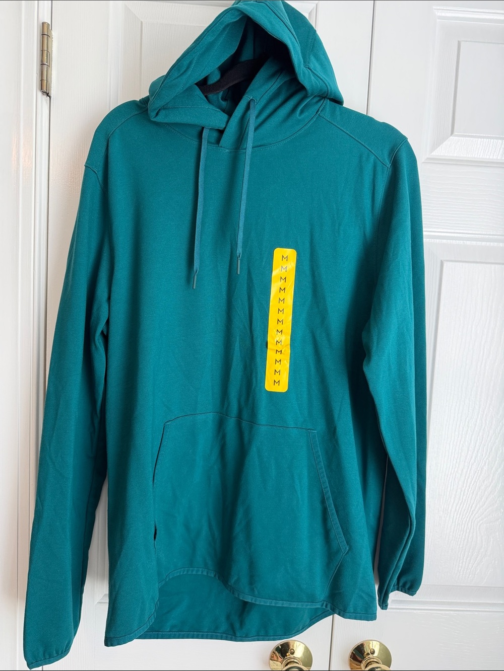 Men's Teal Hooded Pullover Sweatshirt